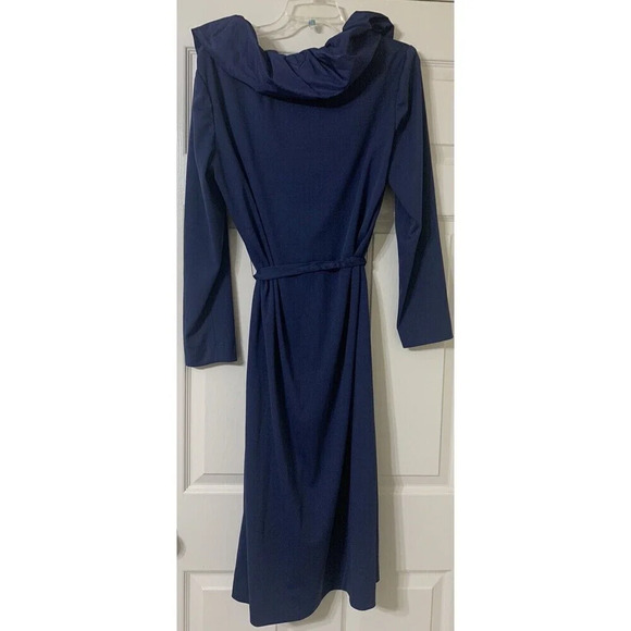 Vintage 60s/70s Navy Blue Midi Cocktail Dress by Umba for Parues Feinstein - Picture 6 of 9